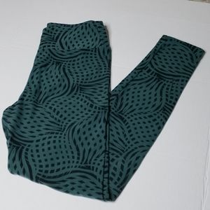 OS Green Geometric LuLaRoe Legging